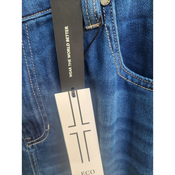 Liverpool Jeans 12/31 Wide Leg With High Slit Cropped Raw Edge Pants - Picture 10 of 16